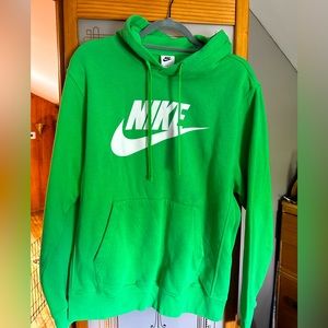 Green men’s Nike hoodie